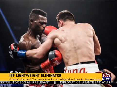 IBF Lightweight Eliminator - AM Sports on JoyNews (12-3-18)