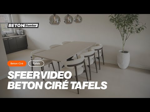 Beton Ciré Tafels | Handgemaakt | Krasbestendig | Betonstunter