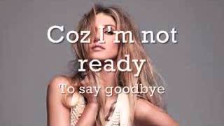 Delta Goodrem - I&#39;m Not Ready lyrics