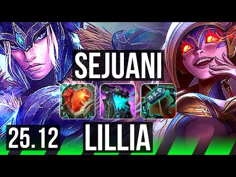 SEJUANI vs LILLIA (JGL) | 41k DMG, Dominating | KR Master | 25.12