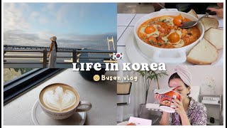 LIFE IN BUSAN 🇰🇷 how I spent my time alone (3) skincare + cafe vlog | Erna Limdaugh