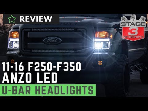 2011-2016 F250 & F350 ANZO Switchback U-Bar Projector Headlights Review