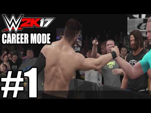 WWE 2K17 My Career Gameplay Walkthrough Part 1 First 40 Minutes