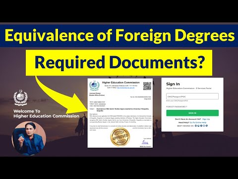 HEC Equivalence of Foreign degrees required documents List of documents required for Foreign degrees