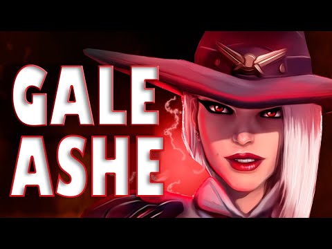 GALE THE BEST ASHE / SOLDIER 76 IN NA! GAMEPLAY OVERWATCH SEASON 32 TOP 500