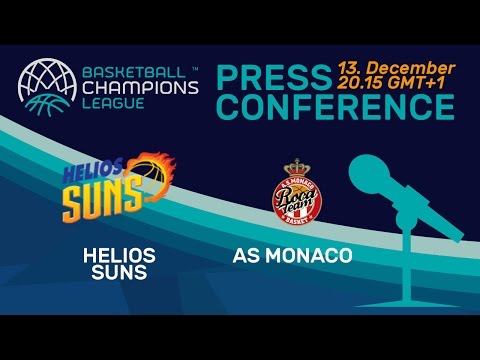 Helios Suns v AS Monaco - Press Conference - Basketball Champions League