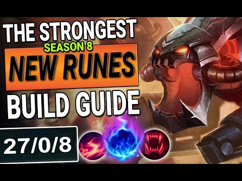STRONGEST NEW RUNES BUILD GUIDE | CHO'GATH TOP | WHAT IS THIS DAMAGE? | SEASON 8 League of Legends