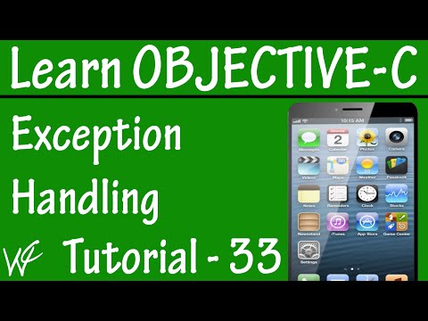 Free Objective C Programming Tutorial for Beginners 33 - Exception Handling in Objective C