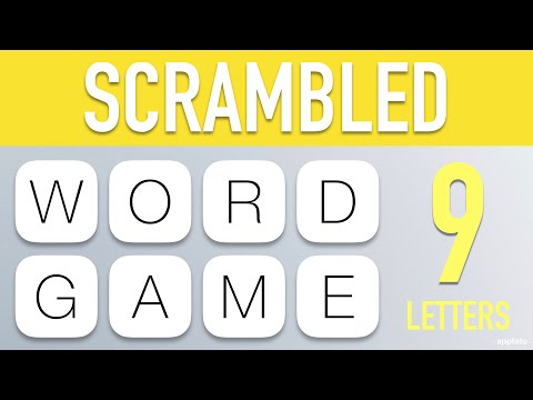 Scrambled Word Games - Guess the Word Game (9 Letter Words)