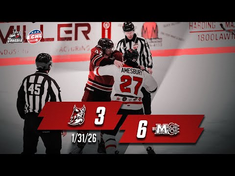 1/31/26 Highlights Maine Mariners 6 - Adirondack Thunder 3