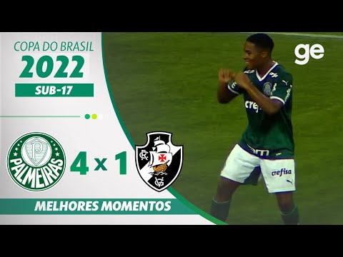 PALMEIRAS 4 X 1 VASCO  | MELHORES MOMENTOS | FINAL COPA DO BRASIL SUB-17 | ge.globo