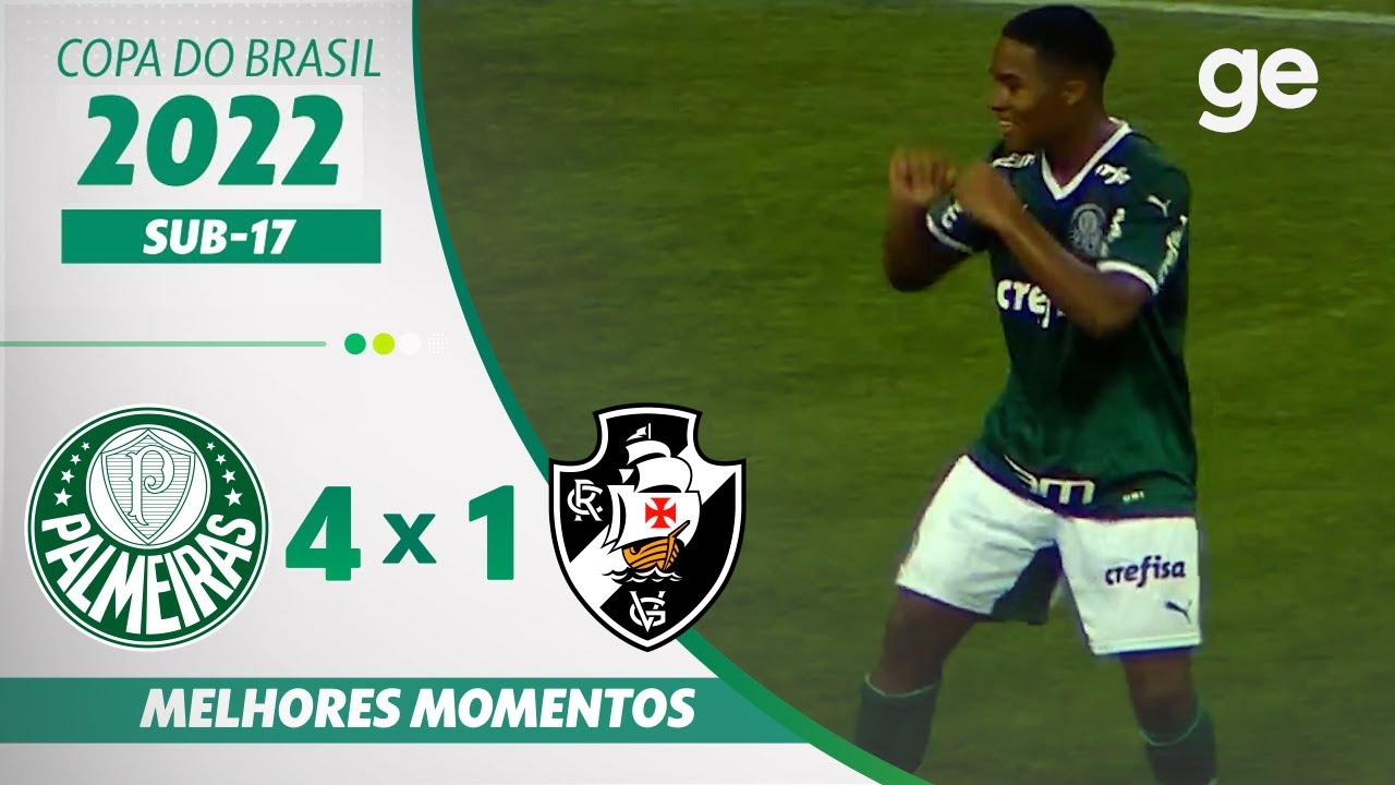 PALMEIRAS 4 X 1 VASCO  | MELHORES MOMENTOS | FINAL COPA DO BRASIL SUB-17 | ge.globo