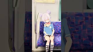 あ〜あ、また電車で寝ちゃった...😴🚃 #日常 #anime #shorts