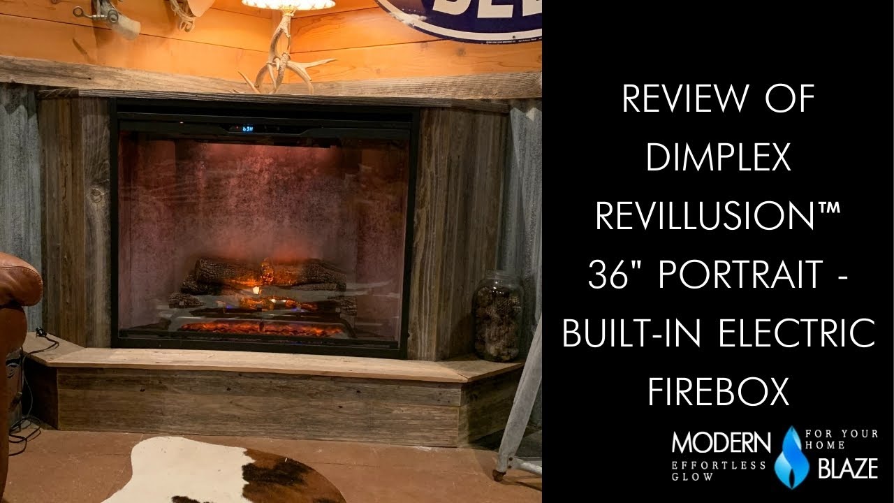 2019 BrandNewSealed Dimplex RBF36PWC RBP36 Portrait Weathered Concrete Fireplace