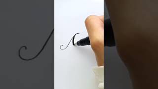 Calligraphy of Lowercase Letter a | Part 1/26 *super satisfying*