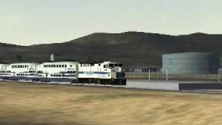 preview picture of video 'Metrolink 865 and UP 1996 meet @ Sierra Hwy. #2 Palmdale Ca.'