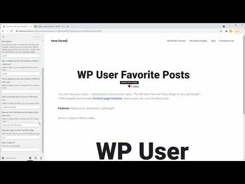 , title : 'WP User Favorite Posts Plugin walk trough'
