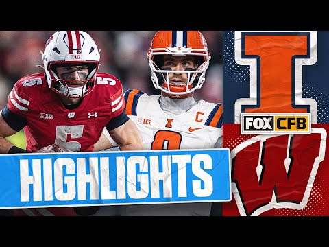 No. 21 Illinois Fighting Illini vs. Wisconsin Badgers Highlights | FOX College Football