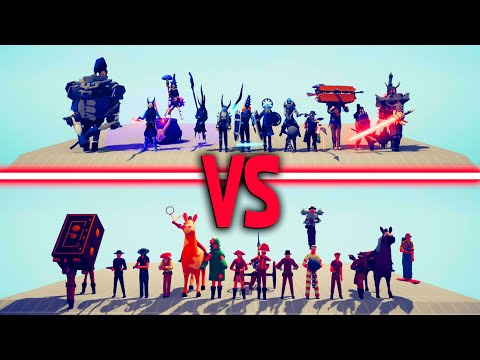 WILD WEST TEAM vs EVIL TEAM | TABS - Totally Accurate Battle Simulator