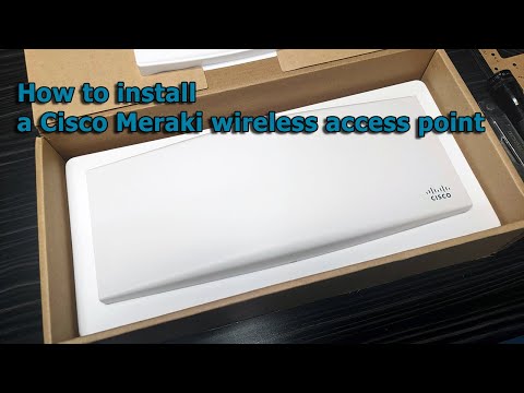 How to install a Cisco Meraki MR44 wireless access point