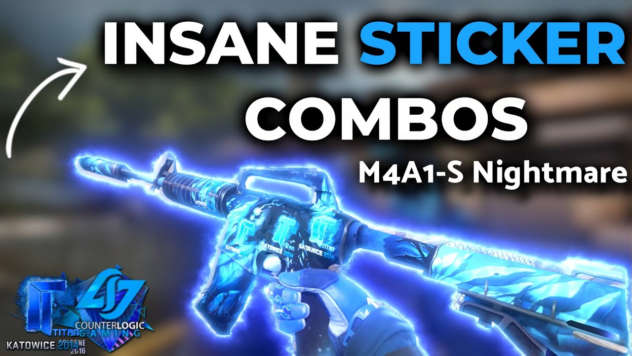 BEST M4A4-S NIGHTMARE STICKER COMBINATIONS - CS2 2023