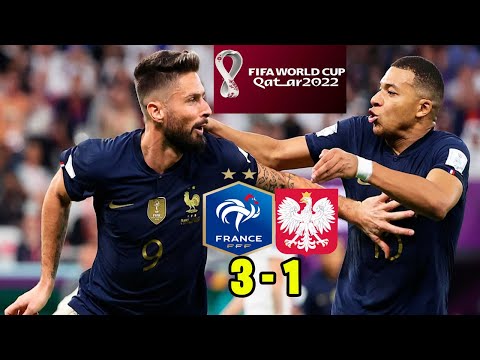 FRANCE-POLAND 3-1 | GOALS SUPER MBAPPE and GIROUD