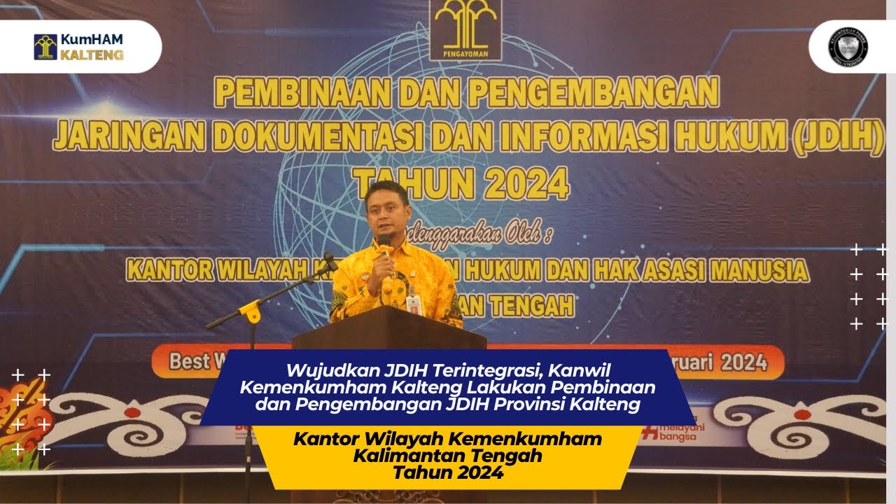 Wujudkan JDIH Terintegrasi, Kemenkumham Kalteng Lakukan Pembinaan dan Pengembangan JDIH Prov Kalteng