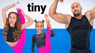 World's Smallest Gymnast vs Giant!