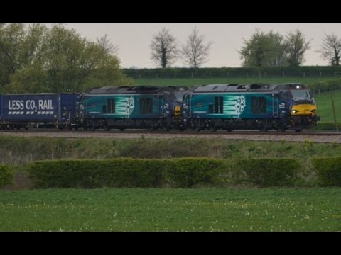Diverted 68024 + 68025 4S43 Daventry DRS - Mossend 29/04/2017