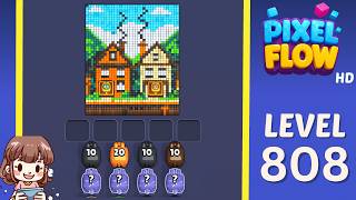 Pixel Flow Level 808 Solution Walkthrough