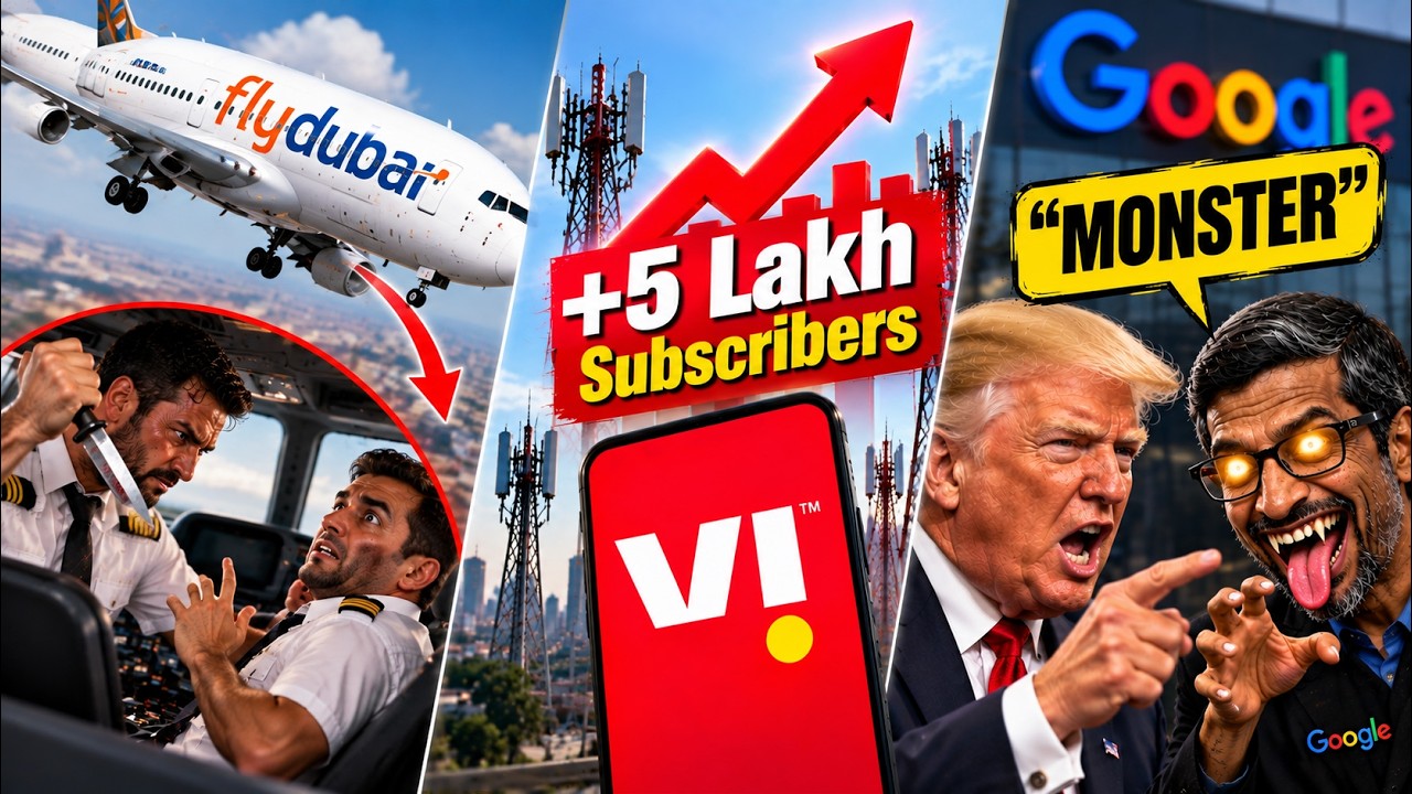 Flydubai Pilot Stabbing, Vi Rapid Subscriber Growth, Trump Calls Sundar Pichai a “Monster”