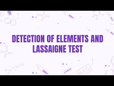 Detection Of Elements - Lassaigne's test | Chemistry - TG Campus