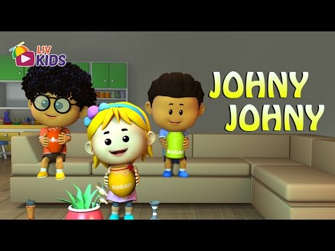 Johny Johny Yes Papa with Lyrics | LIV Kids Nursery Rhymes and Songs | HD