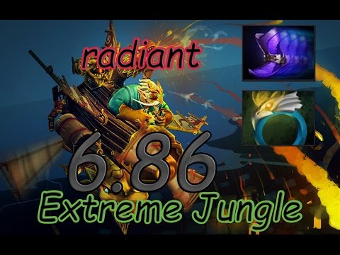 Dota 2 6.86 Jungle Radiant - Gyrocopter Jungle Aquila, Phase Boots! 7:13