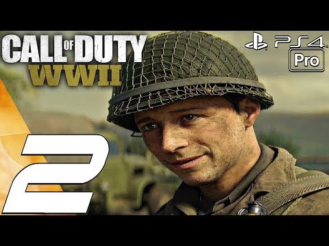 Call of Duty WW2 - Gameplay Walkthrough Part 2 - Operation Cobra (Campaign) PS4 PRO