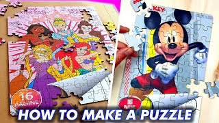 PUZZLE DIY with a laser engraver machine - Come realizzare Puzzle FAI DA TE