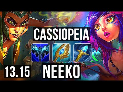 CASSIO vs NEEKO (MID) | 11/0/11, Legendary, 1.6M mastery, 600+ games | KR Master | 13.15