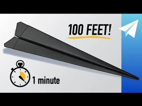 HOW TO MAKE AN EASY PAPER AIRPLANE IN 1MINUTES! (60 SECONDS ) COMPETITION WINNERS-FLIES 100+FEET!🚀✈️