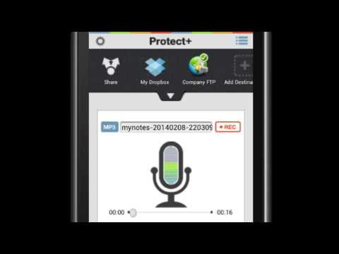 Protect+ MP3/WAV Voice Recorde Video
