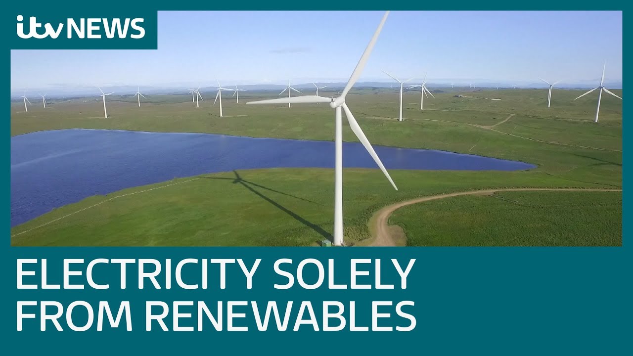 Energy company announces it will be first to generate electricity from renewables | ITV News