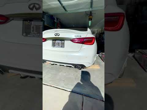 First start up on 2020 Infiniti Q50 Sport with AMS lower downpipes & stock exhaust