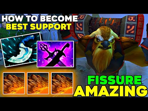 How to BECOME BEST Support Earthshaker Amazing Fissure with Perfect Timing - Dota 2