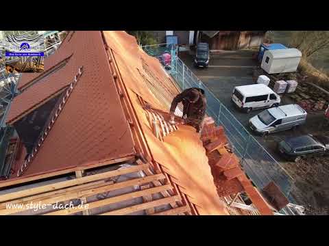 Fledermausgauben decken macht Spaß -  Biberschwanzdeckung