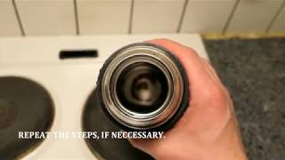 How to remove grim/coffee stain from thermos