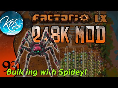 Factorio 248k Mod 93 - NEW URANIUM OUTPOST w/SPIDERTRONS! - Tips & Tricks