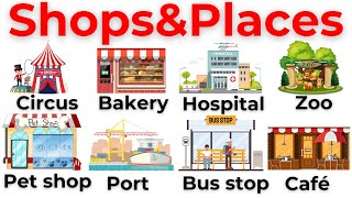 Learn Common English Words for Shops& Places | Vocabulary for Daily Life