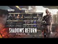 Shadows Return : CODM 10 - 1-44 Tier Battle Pass Unlock and Walkthrough