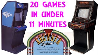 20 Arcadia Systems Arcade Games In Under 11 Minutes