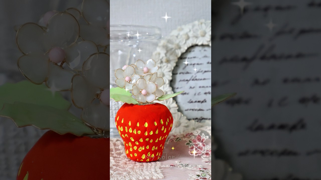 苺の小瓶作り🍓#ハンドメイド #レジン #パーツクラブ #pr
