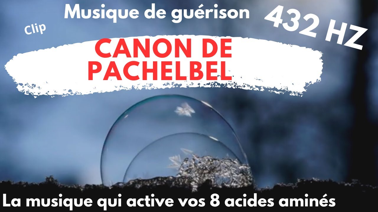 Video clip du canon pachelbel 432 hertz ; la musique qui active 8 acides aminés essentiels